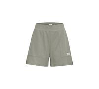 Shorts OXMO "Shorts OXWim", Damen, Gr. XL, N-Gr, grün (seagrass), Obermaterial: 57% Baumwolle CO. 43% Polyester PES., casual, regular fit ca. Mitte Oberschenkel, Hosen (24024514-XL) seagrass