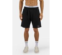 Shorts PEGADOR "Signar Heavy Rib Shorts", Herren, Gr. XXL, N-Gr, washed schwarz, weiß, Rippware, Obermaterial: 100% Baumwolle, unifarben, regular fit, Hosen Shorts, Baumwolle, regular fit (22351543-XX
