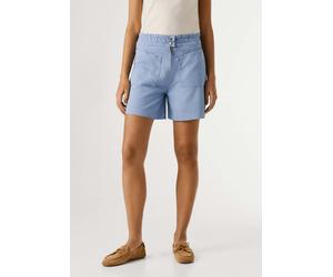 Shorts PEPE JEANS "shorts CRUSADE ZIPPER SHORT", Damen, Gr. S, blau (bay blau), 60% Lyocell, 40% Baumwolle, Hosen Shorts (88559129-S) bay blau