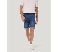 Shorts PIERRE CARDIN "PC-Sisteron", Herren, Gr. 32, N-Gr, blau (blau fashion vintage), Web, Obermaterial: 84% Baumwolle, 14% Polyester, 2% Elasthan, unifarben, regular fit kniefrei, Hosen Shorts, im F
