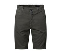 Shorts PIERRE CARDIN "PC-Strassbourg", Herren, Gr. 33, N-Gr, grün (dusty olive), Web, Obermaterial: 96% Baumwolle, 4% Elasthan, normal kniefrei, Hosen Shorts, Sommerhose (40361640-33)