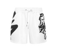 Shorts PLEIN SPORT "Jogging-Shorts", Herren, Gr. M, US-Größen, 01, weiß, Obermaterial: 100% Polyester, Hosen Shorts (23769569-M) 01, weiß