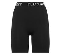 Shorts PLEIN SPORT "Logo", Damen, Gr. L, US-Größen, schwarz (02, schwarz), Obermaterial: 94% Polyamid, 6% Elasthan, Hosen Shorts (84366557-L) 02, schwarz