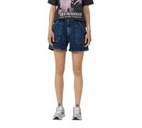 Shorts QS, Damen, Gr. 34, N-Gr, blau (dunkelblau), Obermaterial: 99% Baumwolle, 1% Elasthan, unifarben, regular fit kurz, Hosen Shorts, Sommerhose mit Taschen (99025362-34) dunkelblau