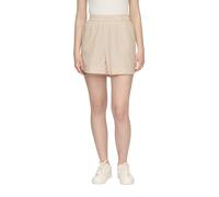 Shorts QS, Damen, Gr. 38, N-Gr, beige (ecru), Web, Obermaterial: 100% Baumwolle, gestreift, regular fit kurz, Hosen Shorts, Sommerhose mit feinem Streifenmuster (63491364-38)