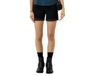 Shorts QS, Damen, Gr. 42, N-Gr, schwarz, Denim/Jeans, Obermaterial: 84% Baumwolle, 14% Polyester, 2% Elasthan, unifarben, regular fit kurz, Hosen Shorts, im Five-Pocket Style (35241638-42) schwarz