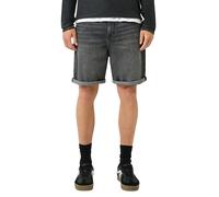Shorts QS, Damen, Gr. 33, N-Gr, grau used, Denim/Jeans, Obermaterial: 99% Baumwolle, 1% Elasthan, unifarben, normal kniefrei, Hosen Shorts, Jeansshorts im 5-Pocket-Style (21437159-33) grau used