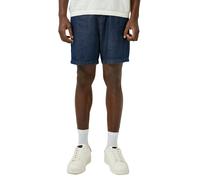 Shorts QS, Herren, Gr. L, N-Gr, blau (dunkelblau), Web, Obermaterial: 100% Baumwolle, unifarben, normal kniefrei, Hosen Shorts, Jeansshort mit elastischem Bund (28392956-L) dunkelblau