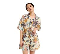 Shorts QUIKSILVER "Ludden", Damen, Gr. S, bunt (garden glade interact floral), Obermaterial: 97% Baumwolle, 3% Elasthan., Hosen Shorts (90109725-S) garden glade interact floral
