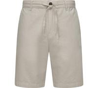 Shorts RAGWEAR "Harling", Herren, Gr. 31, Normalgrößen, weiß (bone), Material: 65% Baumwolle, 35% Leinen, bequem ca. Mitte Oberschenkel, Hosen Shorts, kurze Herren Hose mit Bindeband (43561050-31) bon