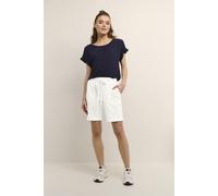 KAFFE Shorts KAnaya Damen Shorts Kurze Hose Sommer Freizeithose Leichte Kordelzug mit Taschen Chalk 34