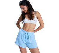 Shorts ROXY "Nazare Surf Spot", Damen, Gr. S, blau (airy blau), Obermaterial: 67% Baumwolle, 33% Viskose., Hosen Shorts (16807456-S) airy blau