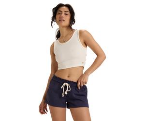 Shorts ROXY "Oceanside", Damen, Gr. XS, Normalgrößen, blau, Obermaterial: 55% Leinen, 45% Viskose., Hosen Shorts (60212437-XS) blau