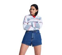 Shorts ROXY "Offshore Mid Ocean Blue", Damen, Gr. 27S, Normalgrößen, blau (ocean blau), Obermaterial: 74% Baumwolle, 25% Recycled Baumwolle, 1% Elasthan., Hosen Shorts (29708513-27) ocean blau