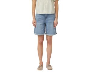 Shorts S.OLIVER, Damen, Gr. 36, N-Gr, blau, Denim/Jeans, Obermaterial: 98% Baumwolle, 2% Elasthan, unifarben, kniefrei, Hosen Shorts, Jeans-Shorts mit Stretch (87758112-36) blau
