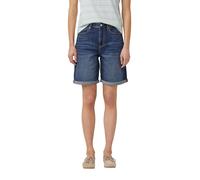 Shorts S.OLIVER, Damen, Gr. 38, N-Gr, dunkelblau, Denim/Jeans, Obermaterial: 98% Baumwolle, 2% Elasthan, unifarben, kniefrei, Hosen Shorts, Jeans-Shorts mit Stretch (49295328-38) dunkelblau