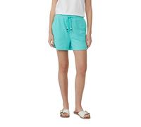 Shorts S.OLIVER, Damen, Gr. 42, N-Gr, blau (pool blau), Jersey, Obermaterial: 50% Polyester, 38% Baumwolle, 12% Viskose, unifarben, regular fit ca. Mitte Oberschenkel, Hosen Shorts, Sommerhose mit Sch