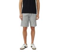 Shorts S.OLIVER, Herren, Gr. 38, N-Gr, grau, Web, Obermaterial: 55% Leinen, 45% Baumwolle, meliert, normal kniefrei, Hosen Shorts, Sommershorts mit Leinen (47880960-38) grau