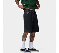 Shorts SANTA CRUZ "STAMPED BIG SHORTS", Herren, Gr. 32, N-Gr, schwarz, Obermaterial: 94% Baumwolle, 6% Polyester, Hosen Shorts, aus Baumwolle und Polyester, sportlicher Stil (55776100-32) schwarz