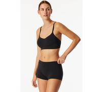 Schiesser Damen Shorts Unique Cotton Schwarz Größe 38