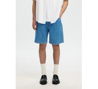 Shorts SELECTED "SLHREG ALEX L.BLUE 701 DENIM SHORTS NOOS", Herren, Gr. L, N-Gr, light blau denim, Web, Obermaterial: 99% Baumwolle, 1% Elasthan, unifarben, regular fit, Hosen Shorts (73604239-L) ligh