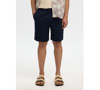 Shorts SELECTED "SLHREGULAR-HARVEY SUMMER SHORTS NOOS", Herren, Gr. M, N-Gr, sky captain, Web, Obermaterial: 73% Baumwolle, 25% Lyocell, 2% Elasthan, unifarben, regular fit, Hosen Shorts (14856443-M)