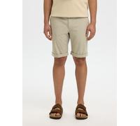 Shorts SELECTED "SLHSLIM-LUTON FLEX SHORTS NOOS", Herren, Gr. S, N-Gr, vetiver detail:with oatmeal, Web, Obermaterial: 98% Baumwolle, 2% Elasthan, unifarben, slim fit, Hosen Shorts (87882729-S)
