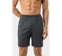 Mey Herren kurze Pyjamahose 100% Baumwolle Serie Midnight Classic | Kurze Lounge- oder Schlafhose, Ummantelter Gummibund, Lockere Passform, Gerader Schnitt, Minimal-Print, Gr. S-XXL