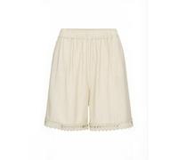 Shorts SOYACONCEPT "Soya Concept Shorts SC-FABRINA", Damen, Gr. M, Normalgrößen, beige (1661 sand), Obermaterial: 90% Viskose, 10% Polyamid, Hosen Shorts (49703411-M) 1661 sand