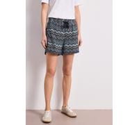 Street One Shorts Style Emee Damen Loose Fit gestreift Allover-Print Viskose/Polyamid Gr. 38