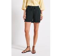 Street One Damen Paperbag Shorts A379490 – High Waist, 100% Viskose – Pine Grove Grün Gr. 40