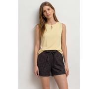 Street One Frauen High Waist Shorts mit Paperbag-Bund in Braun, Gr: 42