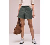Shorts STREET ONE, Damen, Gr. 44, cilantro grün, Web, 97% Baumwolle, 3% Elasthan, unifarben, comfort fit kurz, Hosen Shorts, Middle Waist (33782354-44) cilantro grün