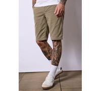 Shorts STREET ONE MEN, Herren, Gr. 30, coast sand, Web, Obermaterial: 97% Baumwolle, 3% Elasthan; Gürtel: 100% Polyester, unifarben, casual, regular fit kurz, Hosen, mit seitlichen Einschubtaschen (33