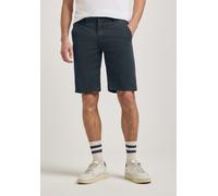 Shorts STREET ONE MEN, Herren, Gr. 32, blau (schwarz ink blau), Web, 98% Baumwolle, 2% Elasthan, unifarben, regular fit kurz, Hosen Shorts, aus Baumwolle mit Stretchanteil (95891810-32) schwarz ink bl