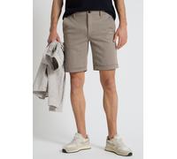 Shorts STREET ONE MEN, Herren, Gr. 40, warm sand, Stoff, 74% Polyester, 21% Viskose, 5% Elasthan, unifarben, regular fit kurz, Hosen Shorts, mit Elastikbund (72537427-40) warm sand
