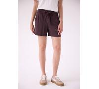 Shorts STREET ONE STUDIO, Damen, Gr. 44, braun (very berry), Stoff, 100% Viskose, unifarben, loose fit kurz, Hosen Shorts, im Loose Fit (51654958-44) very berry