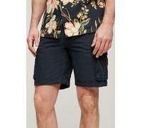Shorts SUPERDRY "SD-PARACHUTE LIGHT SHORT", Herren, Gr. 32, N-Gr, blau (eclipse navy), Web, Obermaterial: 100% Baumwolle, unifarben, Basic, regular fit ca. Mitte Knie, Hosen Shorts (81871955-32)