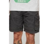 Shorts SUPERDRY "SD-PARACHUTE LIGHT SHORT", Herren, Gr. 36, N-Gr, schwarz (schwarzboard), Web, Obermaterial: 100% Baumwolle, unifarben, Basic, regular fit ca. Mitte Knie, Hosen Shorts (81712115-36)