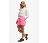 Shorts SUPERDRY "STUDIOS SWEAT SHORT", Damen, Gr. XL, N-Gr, pink (dry fluro pink), Jersey, Obermaterial: 100% Baumwolle, unifarben, slim fit ca. Mitte Knie, Hosen Shorts (91934958-XL) dry fluro pink