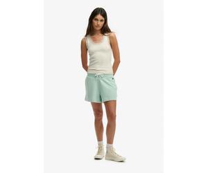 Shorts SUPERDRY "STUDIOS SWEAT SHORT", Damen, Gr. XS, N-Gr, grün (hemlock grün), Jersey, Obermaterial: 100% Baumwolle, unifarben, slim fit ca. Mitte Knie, Hosen Shorts (97971706-XS) hemlock grün