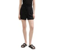 TOM TAILOR DENIM - Paperbag Relaxed Shorts deep black XL