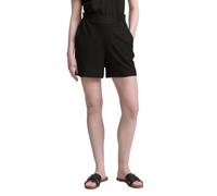 Shorts TOM TAILOR DENIM, Damen, Gr. XL (42), N-Gr, schwarz (deep schwarz), Web, Obermaterial: 99% Polyester, 1% Elasthan, gestreift, regular fit kurz, Hosen Shorts, Sommerhose gestreifte Optik (943038