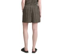 Shorts TOM TAILOR DENIM, Damen, Gr. XS (34), N-Gr, beige (schwarz beige), Web, Obermaterial: 99% Polyester, 1% Elasthan, gestreift, regular fit kurz, Hosen Shorts, Sommerhose gestreifte Optik (3407741