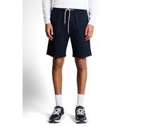 Shorts TOM TAILOR DENIM, Herren, Gr. L, N-Gr, sky captain blau, Web, Obermaterial: 100% Baumwolle. Futter: 65% Polyester, 35% Baumwolle, unifarben, regular fit normal, Hosen Shorts, mit elastischem Bu