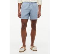 Shorts TOMMY HILFIGER "DOVER 6" PO CO LYOCELL GMD", Herren, Gr. 34, N-Gr, brisk blau, Web, Obermaterial: 61% Lyocell, 39% Baumwolle, Hosen Shorts, gewaschen, mit 15 cm Schrittlänge elastischer Bund (9