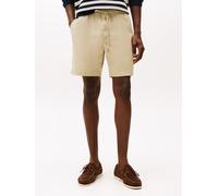 Shorts TOMMY HILFIGER "MERCER 7NC PO PAPERTOUCH SHORT", Herren, Gr. 30, N-Gr, grün (sandalwood), Web, Obermaterial: 98% Baumwolle, 2% Elasthan, kniefrei, Hosen (70884845-30) sandalwood
