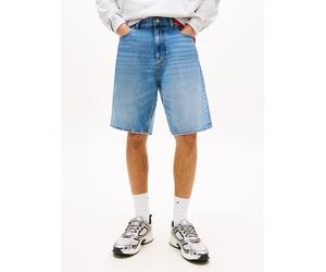 Shorts TOMMY JEANS "JAIMIE RELAXED", Herren, Gr. 33, N-Gr, denim medium, Denim/Jeans, Obermaterial: 71% Baumwolle, 29% Lyocell, unifarben, relaxed fit kurz, Hosen Shorts, Relaxed fit mit Taschen (9083
