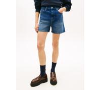 Shorts TOMMY JEANS "MOM SHORT BJ8155", Damen, Gr. 32, N-Gr, denim schwarz, Web, Obermaterial: 99% Baumwolle, 1% Elasthan, kurz, Hosen Shorts (11260725-32) denim schwarz
