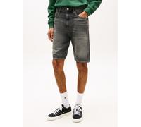 Shorts TOMMY JEANS "OTIS", Herren, Gr. 30, N-Gr, denim schwarz, Denim/Jeans, Obermaterial: 100% Baumwolle, unifarben, regular fit kurz, Hosen Shorts, Regular fit mit Taschen (40262304-30) denim schwar